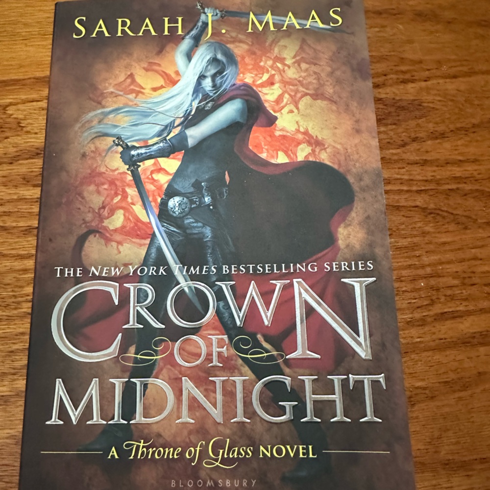 Crown of Midnight Paperback Book - Red, Black, Gold Cover